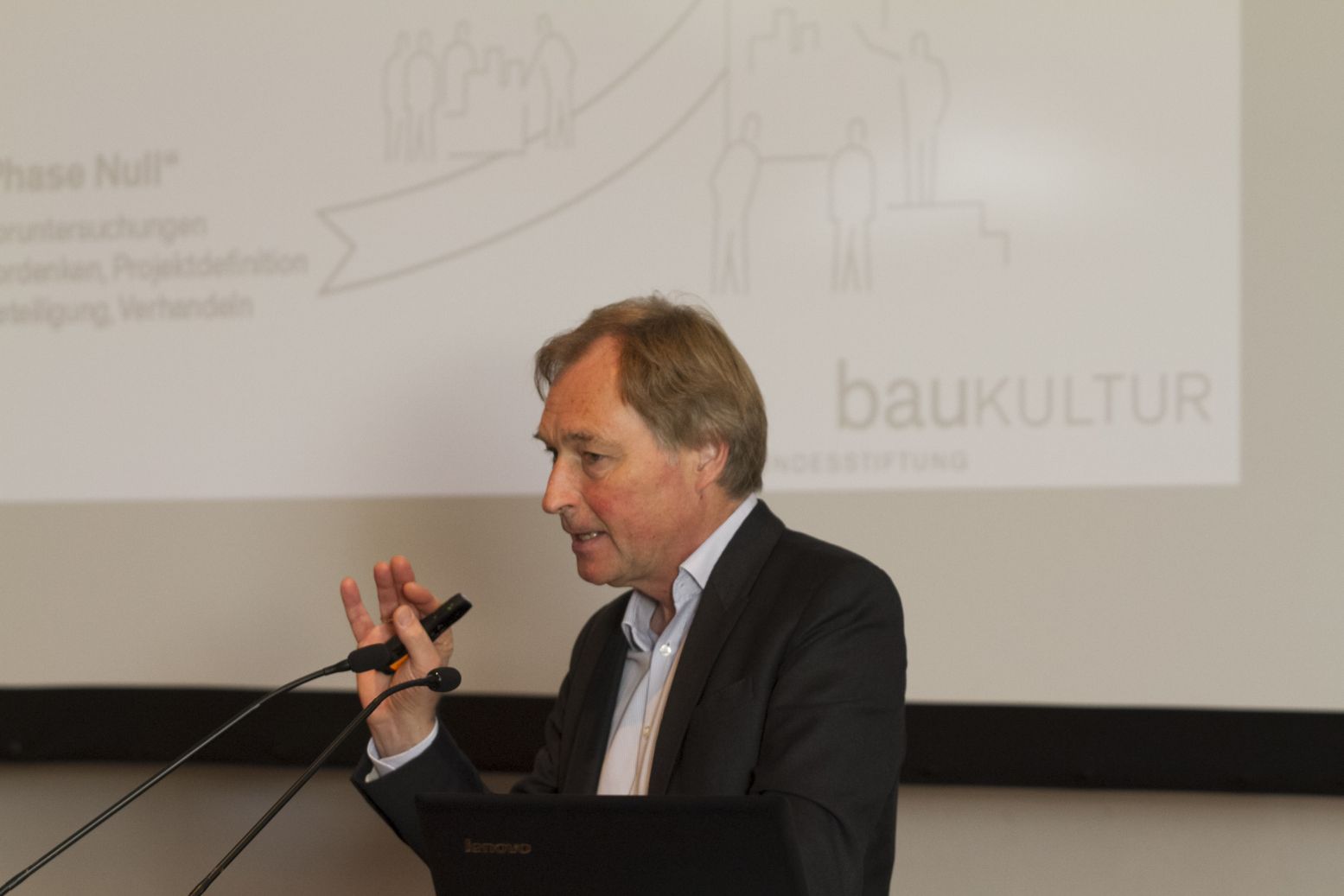 Der Vorstandsvorsitzende der Bundesstiftung Baukultur; Herr Reiner Nagel;  Foto: A. J. Schmidt
