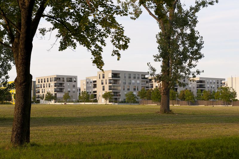 Scharnhauser Park Wohnbebauung Westend (Auszeichnung Beispielhaftes Bauen) Bildquelle: David Franck