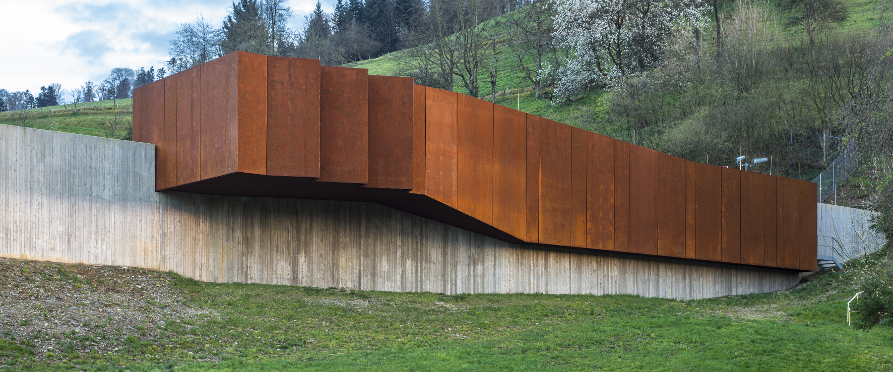 Betriebsgebäude am Hugenwaldtunnel B294 bei Waldkirch