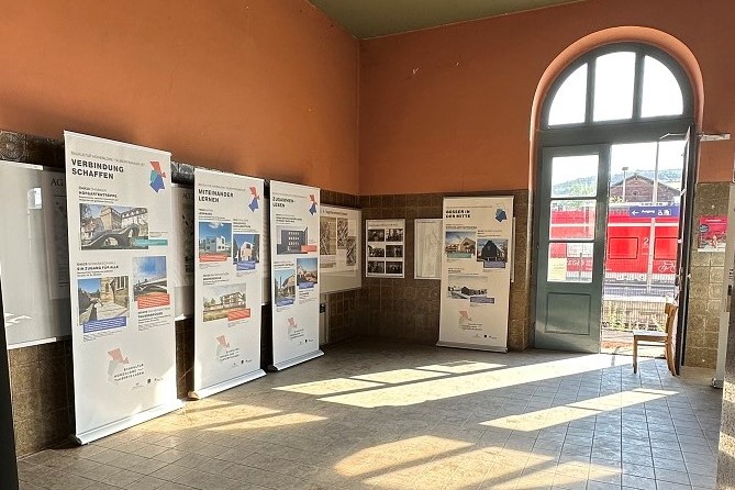 Impression der Ausstellungsstation: Lauda, Alter Bahnhof (Fotograf: Ingenieurteam Joaux PartGmbB)