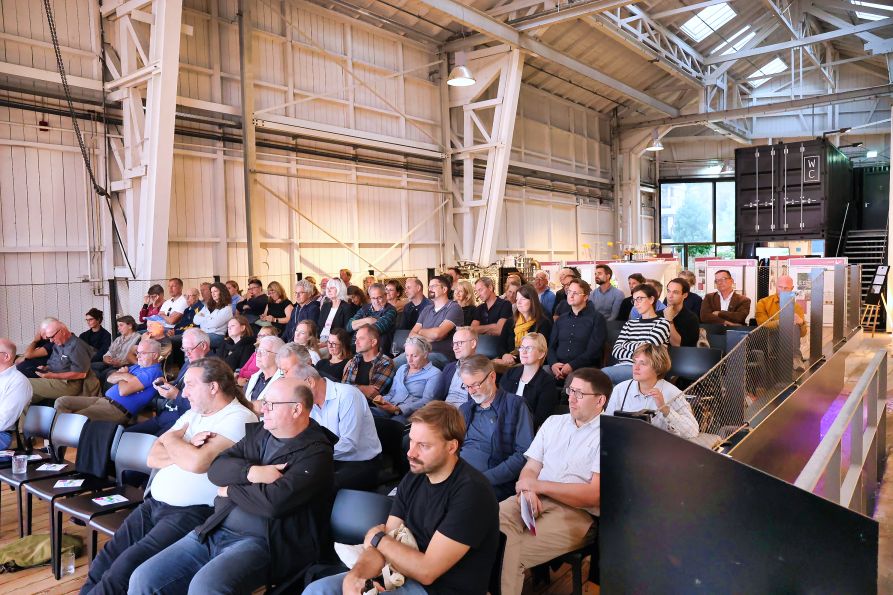 Blick auf die Zuhörer