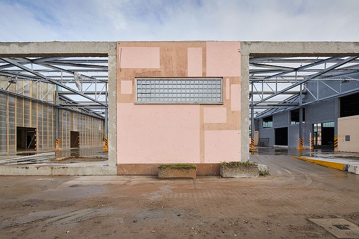 Die Wandscheibe zur Aussteifung (Foto: Hütten und Paläste)