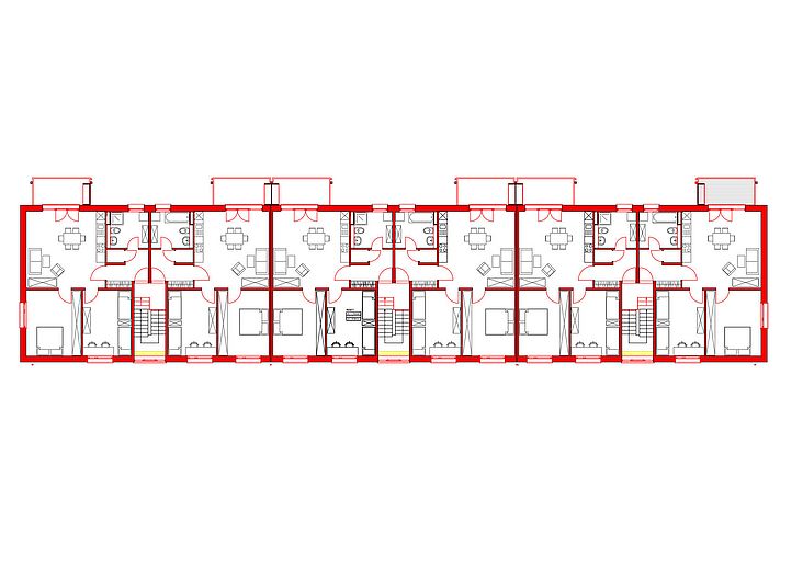 Grundriss der Aufstockung (Foto: Architekturbüro Werkgruppe Freiburg)