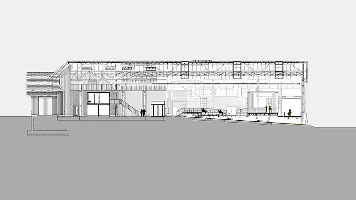 Längsschnitt der Bodan-Werft (Foto: asw architekten)