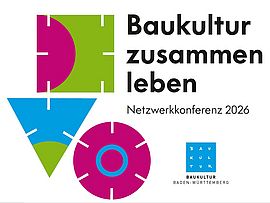 Netzwerkkonferenz 2026 - Signet mit Baukulturfa