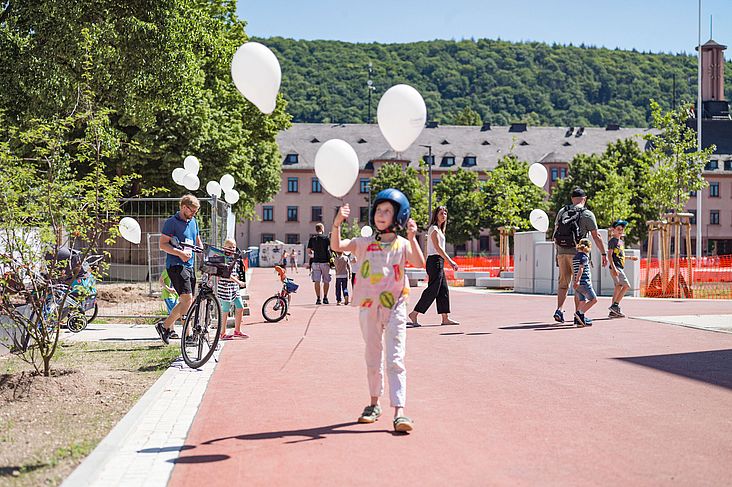 Der Andere Park in Heidelberg mit seiner Neugestaltung zweier Parks, dreier Plätze und einem verbindenden Wegenetz.