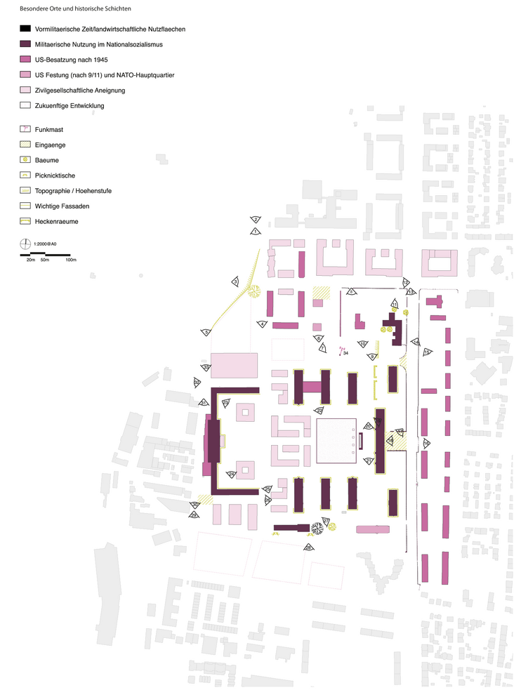 Drei wesentliche historische Schichten waren zu berücksichtigen (Foto: metris architekten, 0711 architekten, NH Projektstadt)